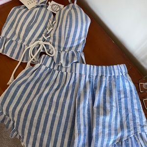 Searsucker Two Piece Set